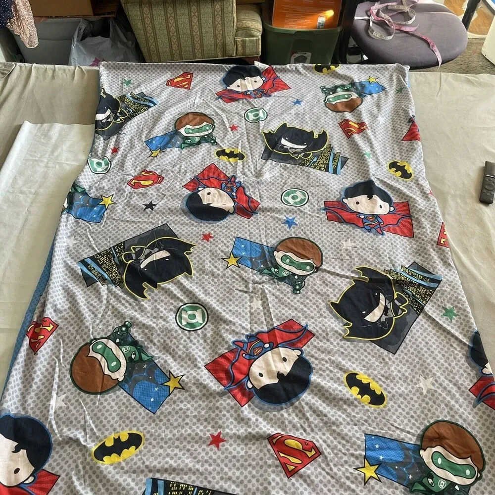 Warner Bros. Super Heros Batman, Superman & Green Lantern Comforter Kids Bedroom
